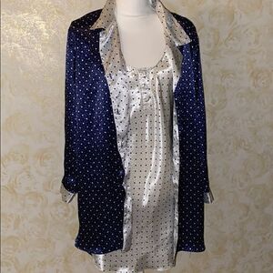 NWOT!! Cacique Polka Dot Nightie and Robe!!